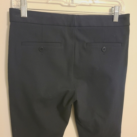 Theory | Women's Classic Black Cropped Kick Pants With Double Weave (Size 4) - Picture 11 of 15